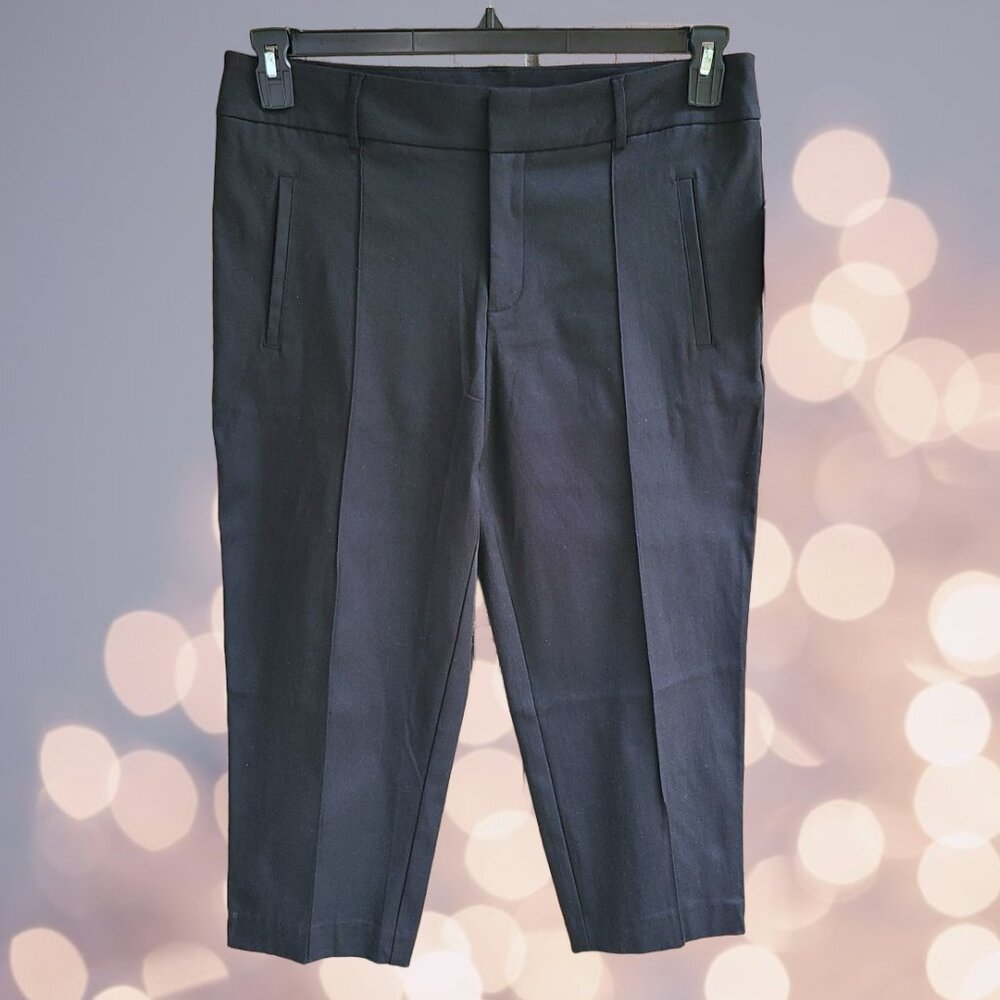 Time and Tru Womens Size 14 Dress Capri Pants Black Soot